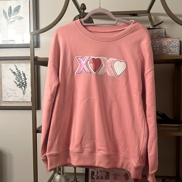 Pink xoxo valentines shirt, brand new soft long sleeve - Picture 4 of 6